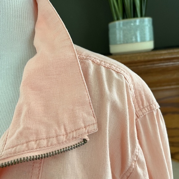 Maurices Linen Blend Salmon Jacket Sz. 3X (Maurice’s 3) - Picture 3 of 13